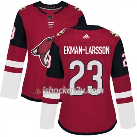 Dame NHL Arizona Coyotes Trøje Oliver Ekman-Larsson 23 Adidas 2017-2018 Maroon Authentic
